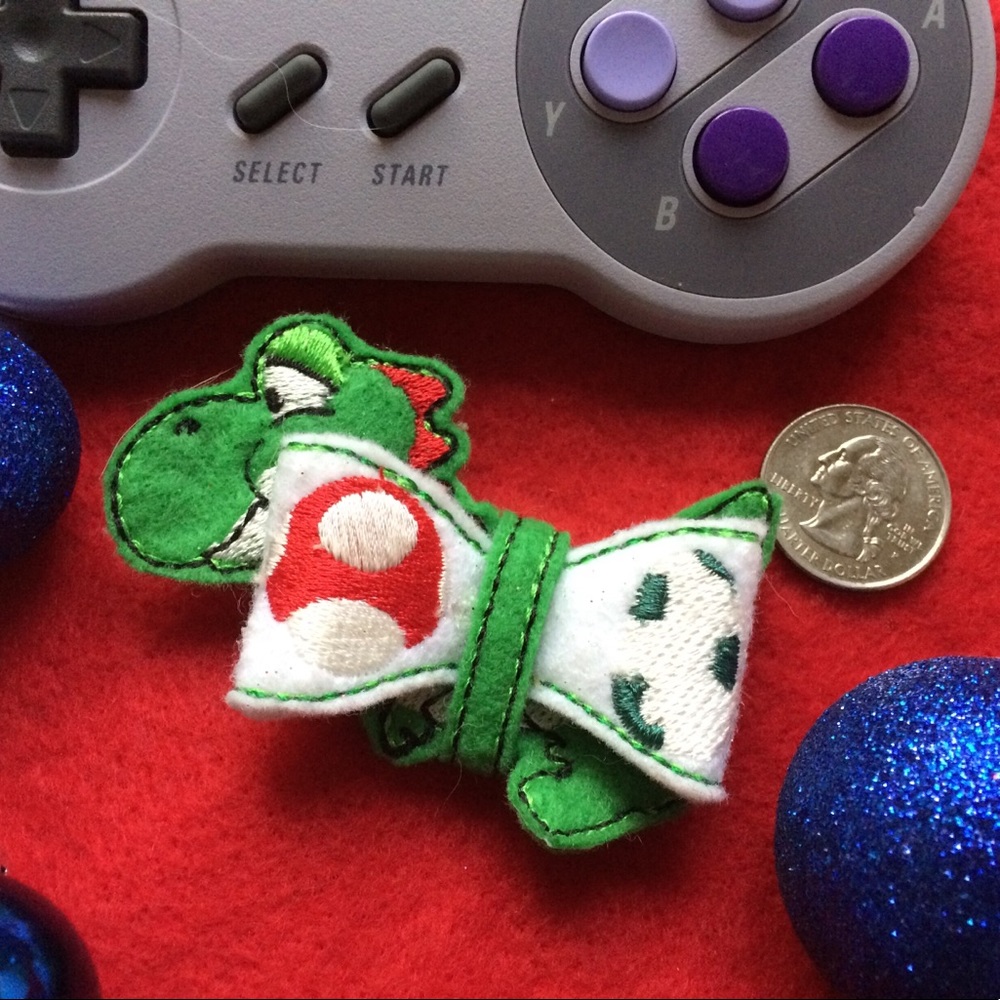 Super Cute Yoshi From Mario Hair Clip
